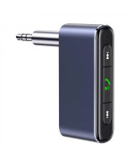 Bluetooth аудіо ресівер Usams US-SJ519 AUX для авто 145mAh, Grey