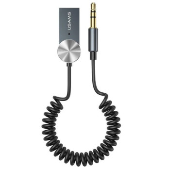 Bluetooth аудио ресивер Usams US-SJ464 AUX для авто, Grey