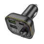 FM - Модулятор Borofone BC54 QC3.0 PD30W car wireless FM transmitter, Black