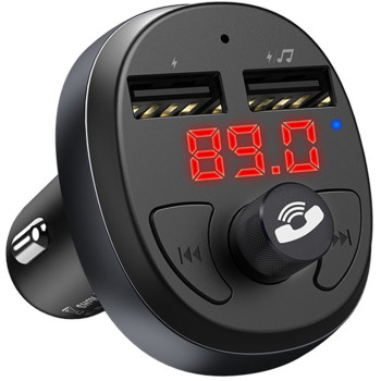 Автомобільний FM-модулятор (трансмітер) Hoco E41, Black