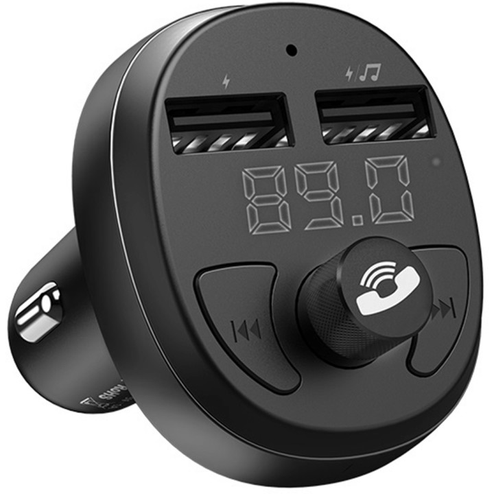 Автомобильный FM-модулятор (трансмиттер) Hoco E41, Black