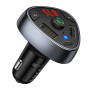 Автомобільний FM-модулятор (трансмітер) та зарядний пристрій Hoco E51 Bluetooth MP3, Black