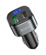 FM модулятор / зарядное устройство HOCO E67, Q.С. 3.0 18w, LCD, Black