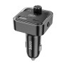 Автомобильное зарядное устройство с FM модулятором Hoco E81 QC3.0 PD30W, Black