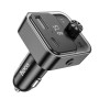 Автомобильное зарядное устройство с FM модулятором Hoco E81 QC3.0 PD30W, Black