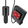 Автомобильное зарядное устройство ACEFAST B8 4in1 HUB+PD + QC 3.0 (1 Type-C / 3 USB / 2,4A / 90W), Black