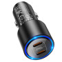 Автомобильное зарядное устройство Hoco NZ3 3A 2 Type-C QC3.0 20W, Black