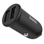 Aвтомобільний зарядний пристрій Hoco Z30 3,1A, 2 USB Black