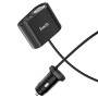Автомобільний зарядний пристрій Hoco Z35A 3 USB 2.4A + гніздо прикурювача, Black