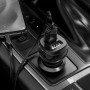 Автомобильное зарядное устройство для Hoco Z40 Superior 2USB 2.4A кабель Type-C, Black
