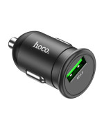 Автомобільний зарядний пристрій Hoco Z43 18W QC3.0 с кабелем Micro USB, Black