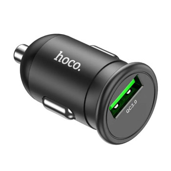 Автомобильное зарядное устройство Hoco Z43 18W QC3.0, Black