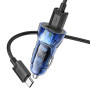 Автомобільний зарядний пристрій HOCO Z47 QC3.0 (2USB/20W) + USB - Type - C, Black