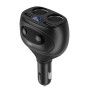 Автомобільний зарядний пристрій XO CC41 4-in-1 2USB 3.1A 2Cigarette lighter 6A LED, Black