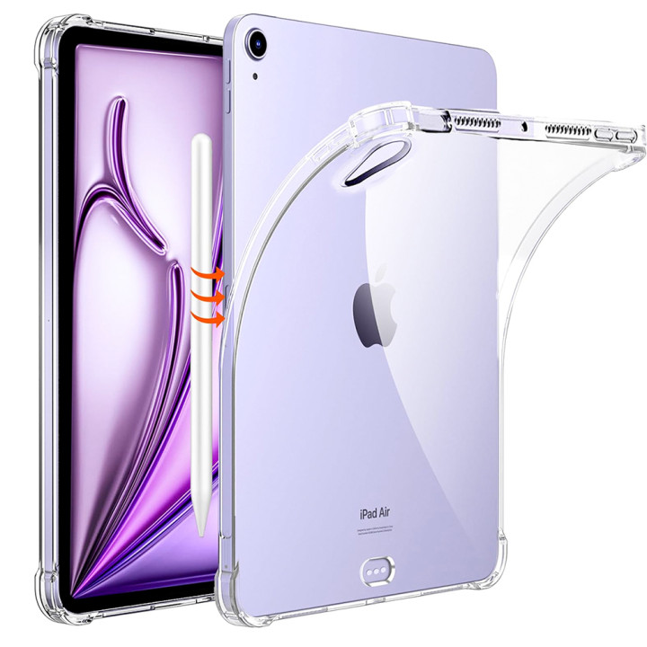 Прозрачный силиконовый чехол Slim Premium для iPad Air 11 2024