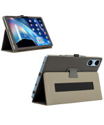 Чохол - книжка Textile Leather Case with Stand для Blackview Oscal Pad 100, Black