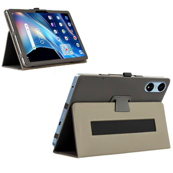 Чохол - книжка Textile Leather Case with Stand для Blackview Oscal Pad 100, Black