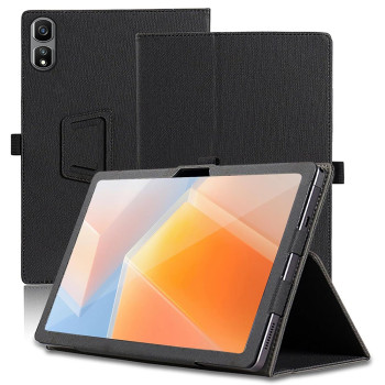 Чохол - книжка Textile Leather Case with Stand для Blackview Tab 16 Pro, Black
