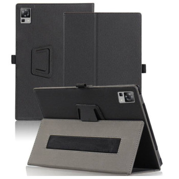 Чехол - книжка Textile Leather Case with Stand для Doogee T40, Black