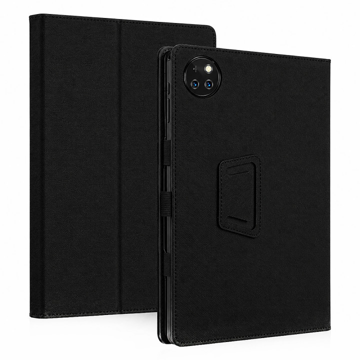Чехол - книжка Textile Leather Case для Doogee T10W, Black