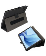 Чохол - книжка Textile Leather Case with Stand для Dooge T30 Max, Black