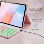 Чохол із Bluetooth - клавіатурою Magnet Flip Cover для Lenovo Idea Tab 2025 з RGB підсвіткою