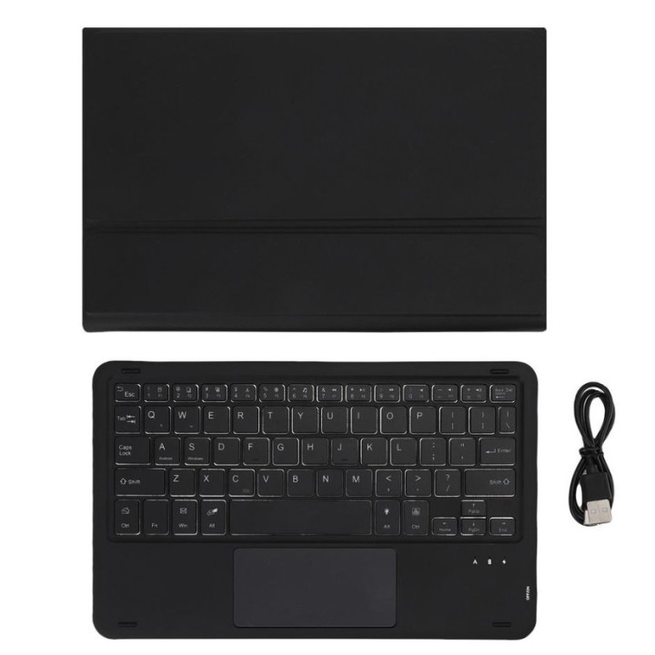 Чохол із Bluetooth - клавіатурою Magnet Flip Cover для Lenovo Tab K11 Plus з RGB - підсвіткою і Тачпадом