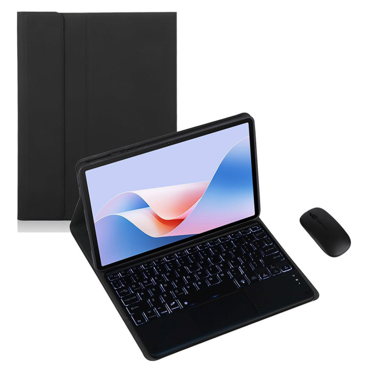 Чехол с Bluetooth - клавиатурой Magnet Flip Cover для Lenovo Tab TB311XU 10.1" 2025 с RGB подсветкой и мышкой