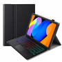 Чехол с Bluetooth - клавиатурой Magnet Flip Cover для Lenovo Yoga Tab 2025 с RGB подсветкой и мышкой