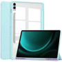 Чехол - книжка Glass Magnet Flip Cover для Samsung Tab S9 FE Plus блакитний