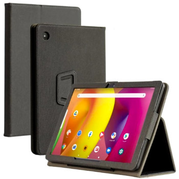 Чехол - книжка Textile Leather Case with Stand для TCL Tab 10L, Black