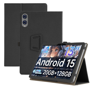 Чехол - книжка Textile Leather Case with Stand для Teclast T65 с резинкой-держателем для стилуса
