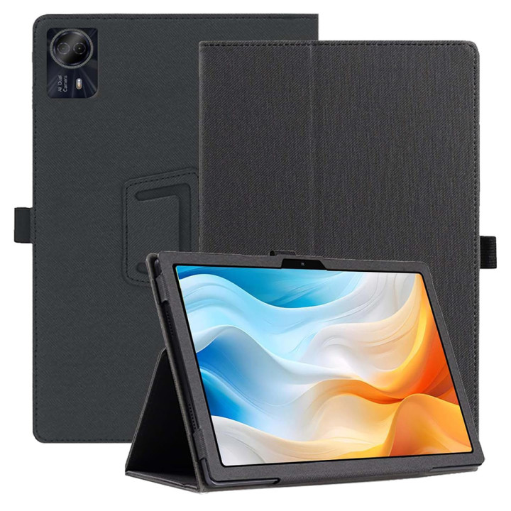 Чехол - книжка Textile Leather Case with Stand для Teclast T60 Pro с резинкой-держателем для стилуса