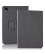 Чехол - книжка Textile Leather Case with Stand для Ulefone Tab A11 / A11 Pro, Black