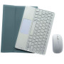 Чехол с Bluetooth - клавиатурой Magnet Flip Cover для Xiaomi Redmi Pad 2 с тачпадом и мышкой голубой