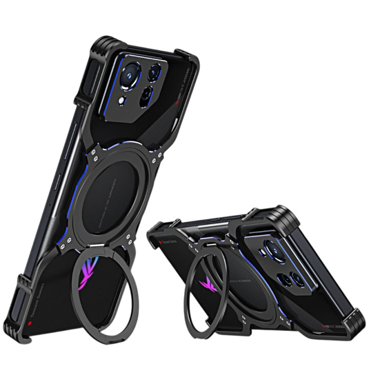 Чохол Metal Bamper Case з магнітним кільцем для Asus Rog Phone 9 / 9 Pro