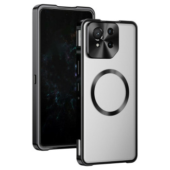 Чохол Metal Glass Ring для Asus ROG Phone 9 / Pro / 9 FE з металевим кільцем та додатковим захистом на камеру