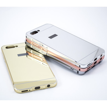 Металлический бампер Epik с акриловой вставкой с зеркальным покрытием для Huawei Honor v10