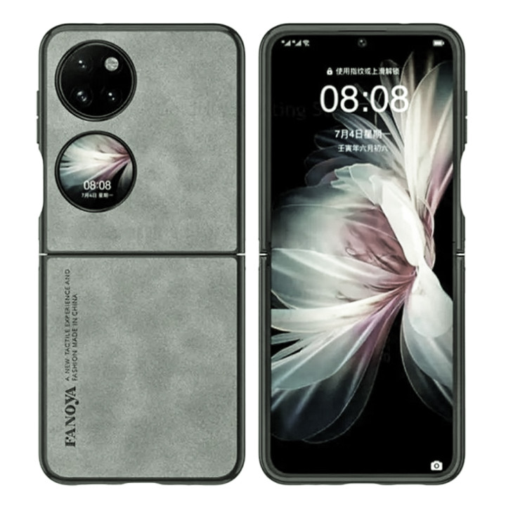 Кожаный чехол - накладка Fanoya для Huawei P50 Pocket