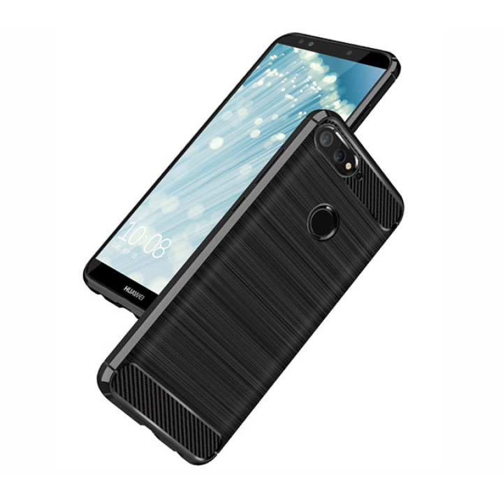 Чехол накладка Polished Carbon для Huawei Y7 2018 / Y7 Prime 2018 / Honor 7c Pro