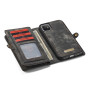 Чехол-кошелек CaseMe Retro Leather для Apple iPhone 12 Mini, Black