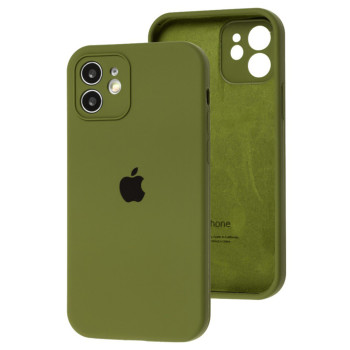 Чехол Silicone Case Full Size with Frame для iPhone 12 / 12 Pro