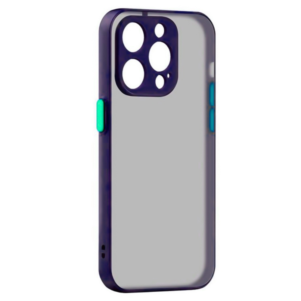 Чехол-накладка TPU Color Matte Case для Apple iPhone 14 Pro фиолетовый