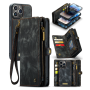 Чехол-кошелек CaseMe Retro Leather для Apple iPhone 14 Pro, Black