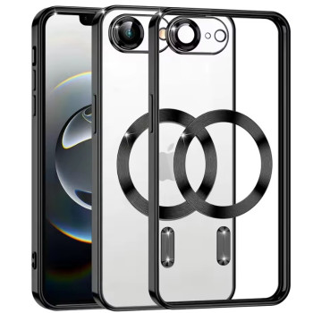 Силиконовый чехол Fashion Shining для iPhone 16e с поддержкой беспроводной зарядки