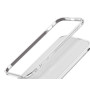 Противоударный чехол накладка Metal Frame для iPhone 16e с защитой на камеру серебряный