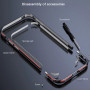 Противоударный чехол накладка Metal Frame для iPhone 16e с защитой на камеру серебряный