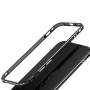Противоударный чехол накладка Metal Frame для iPhone 16e с защитой на камеру серебряный