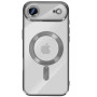 Силиконовый чехол Fashion Shining для iPhone 17 Air с поддержкой беспроводной зарядки серый