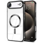 Силиконовый чехол Fashion Shining для iPhone 17 Air с поддержкой беспроводной зарядки серебряный